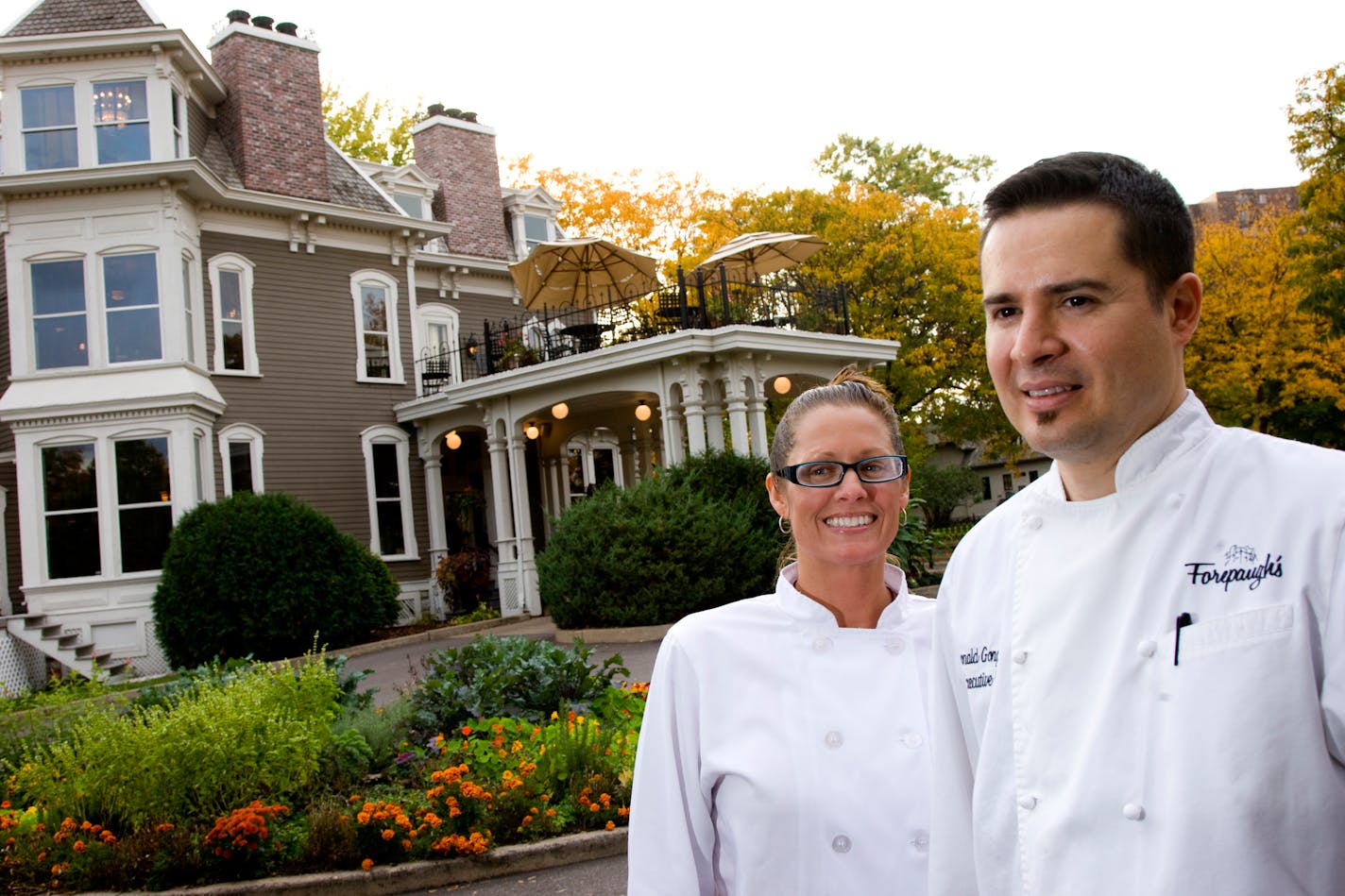 Forepaugh's pastry chef Carrie Summer and chef Donald Gonzalez.