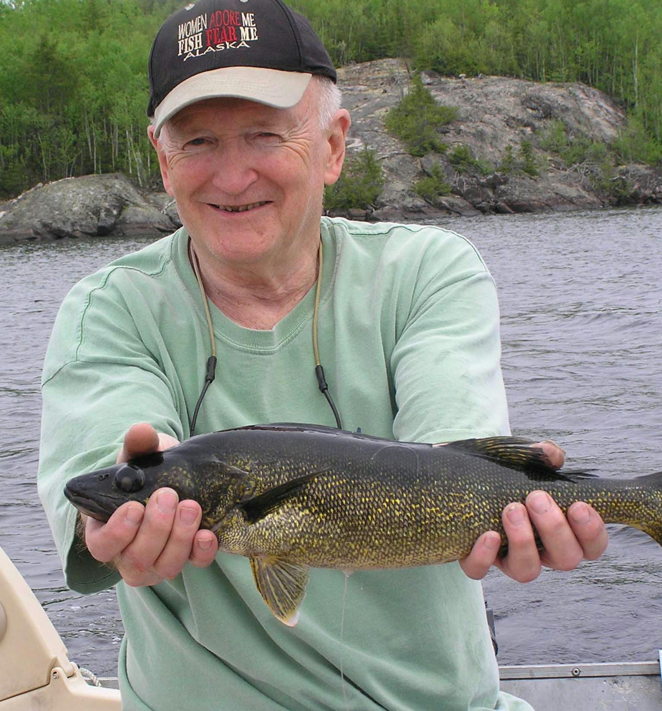 photo of Harry Swift in a relaxed mood. He always seemed happiest in the outdoors, especially when fishing. Photo by Dan Fitzgerald (friend of Swift) ORG XMIT: MIN1304211729242841