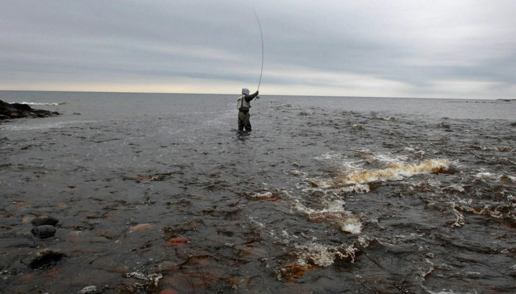 North Shore anglers fishing the mouths of rivers this fall and early winter are seeking, among other fish, Kamloops, a strain of rainbow trout. ORG XMIT: MIN2015120811213751