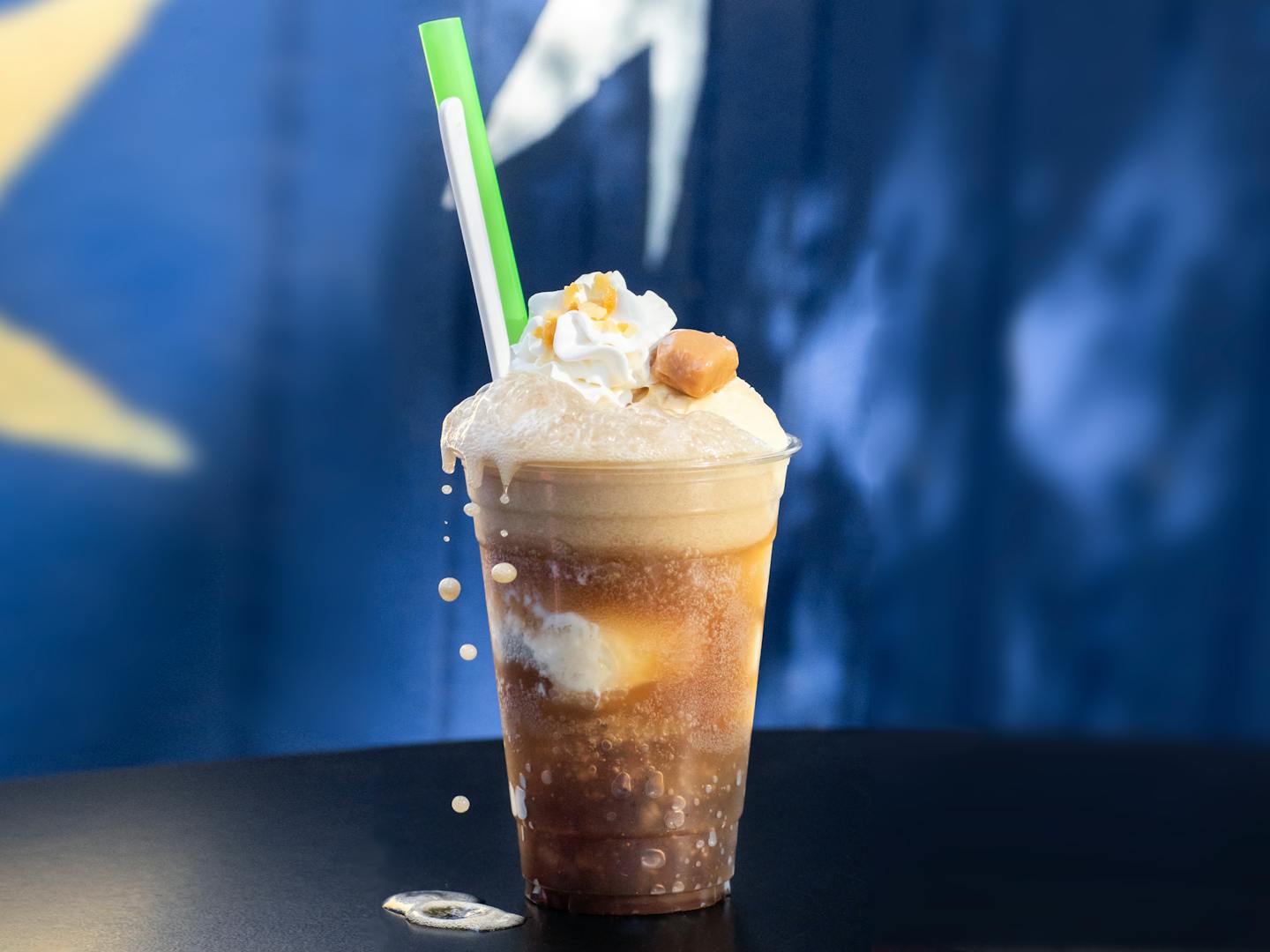 Sweet Corn Cola Float from Blue Moon Dine-In Theater.