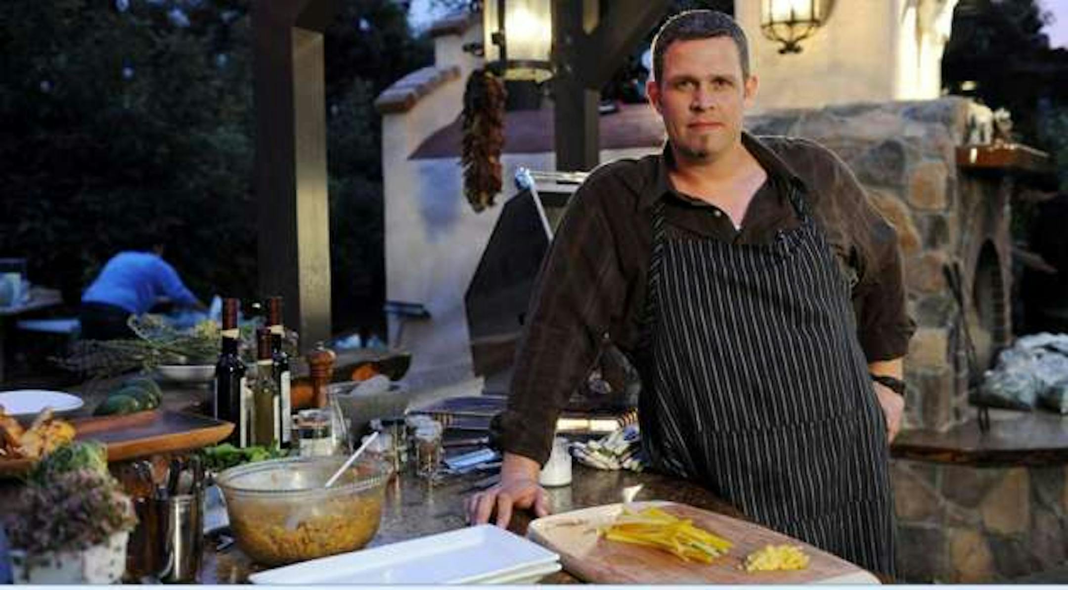 Scott Pampuch on set of "In Search of Food." Photo provided by Ovation.