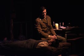The credit is Alyssa Kristine. "Journey's End"
Pictured are Benjamin Slye and Peter Christian Hansen.