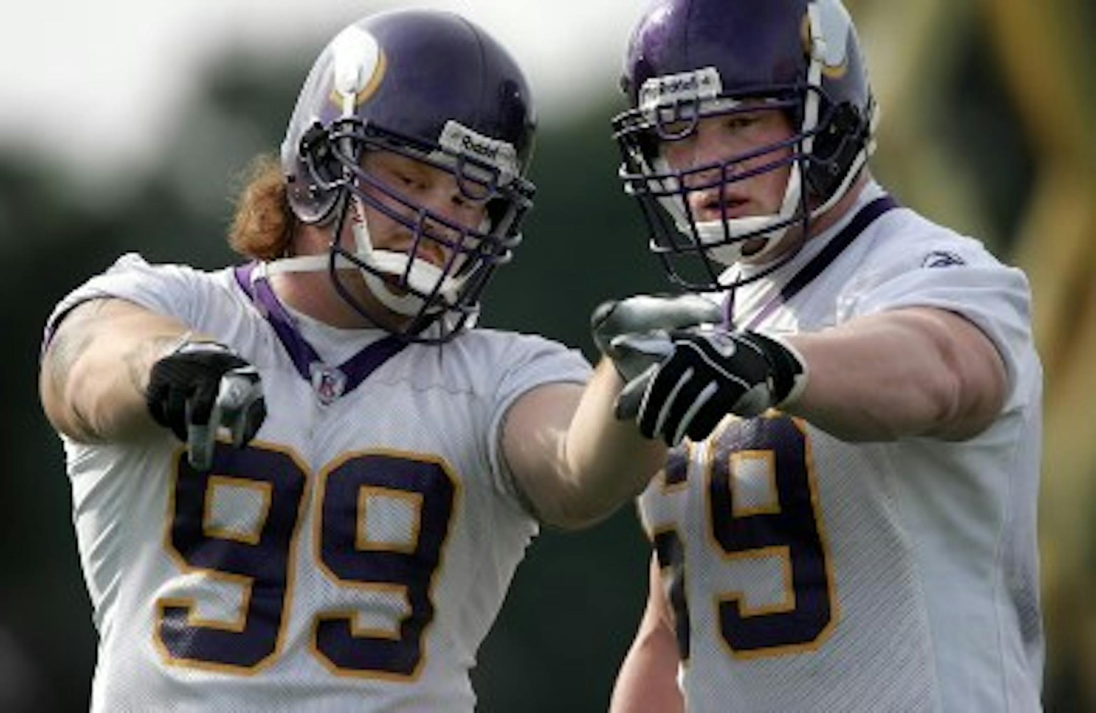 Yeah, that's Chris Hovan and Brock Lesnar in 2004