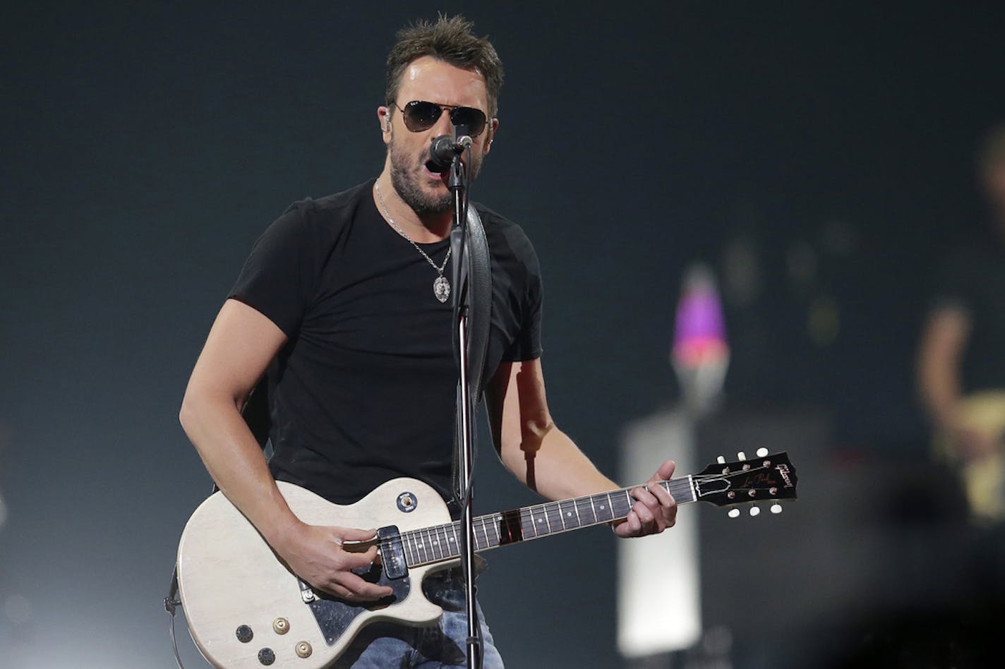 Eric Church performs at Talking Stick Resort Arena on Tuesday, March 28, 2017, in Phoenix, Arizona. (Photo by Rick Scuteri/Invision/AP) ORG XMIT: INVW