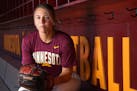 Autumn Pease threw a five-hit shutout as the Gophers beat Michigan 2-0 on Sunday for their 11th victory in a row.