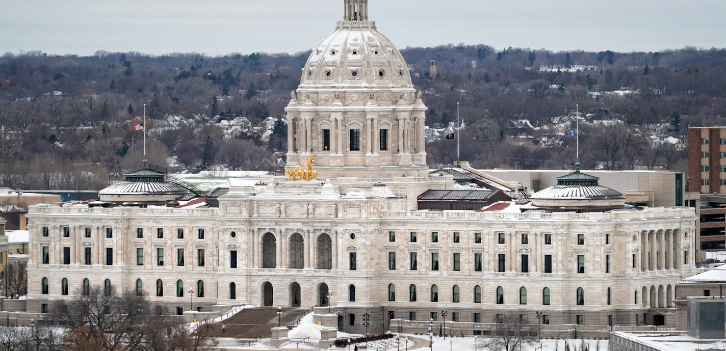 The Minnesota State Capitol as seen from downtown St. Paul. ] GLEN STUBBE &#x2022; glen.stubbe@startribune.com Monday, December 3, 2018 EDS, available for any appropriate use.