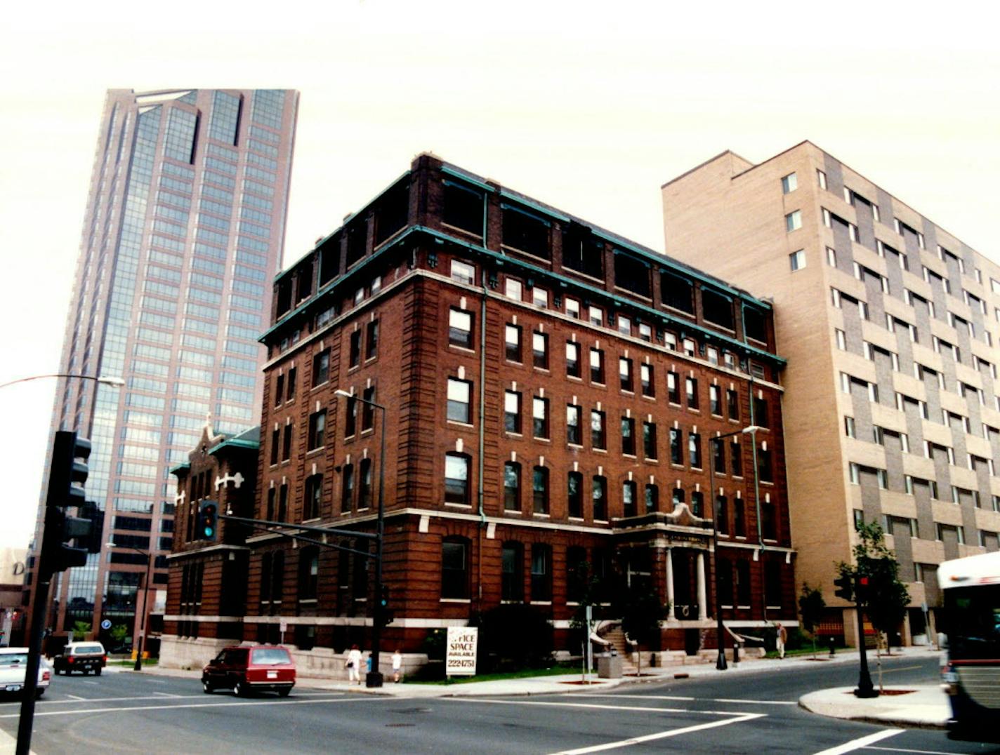 The Exchange Building, formerly St Agatha's Conservatory at Cedar and Exchange streets in St. Paul, was sold and become a boutique hotel. 1989