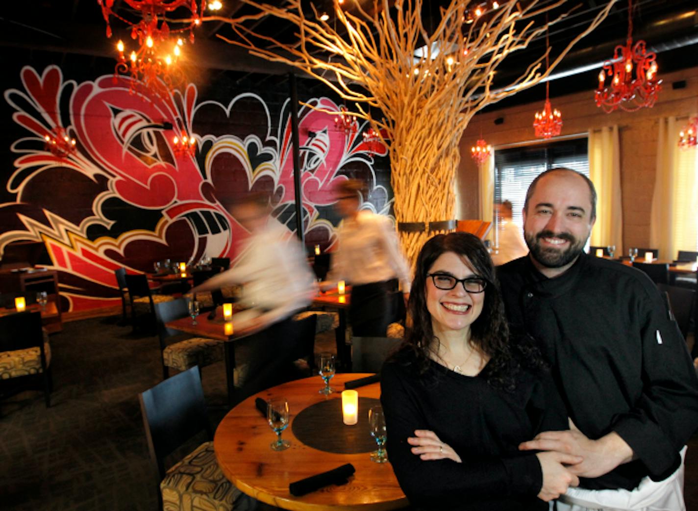 Heidi and Stewart Woodman in 2011 at Heidi's on Lyndale. Photo Star Tribune