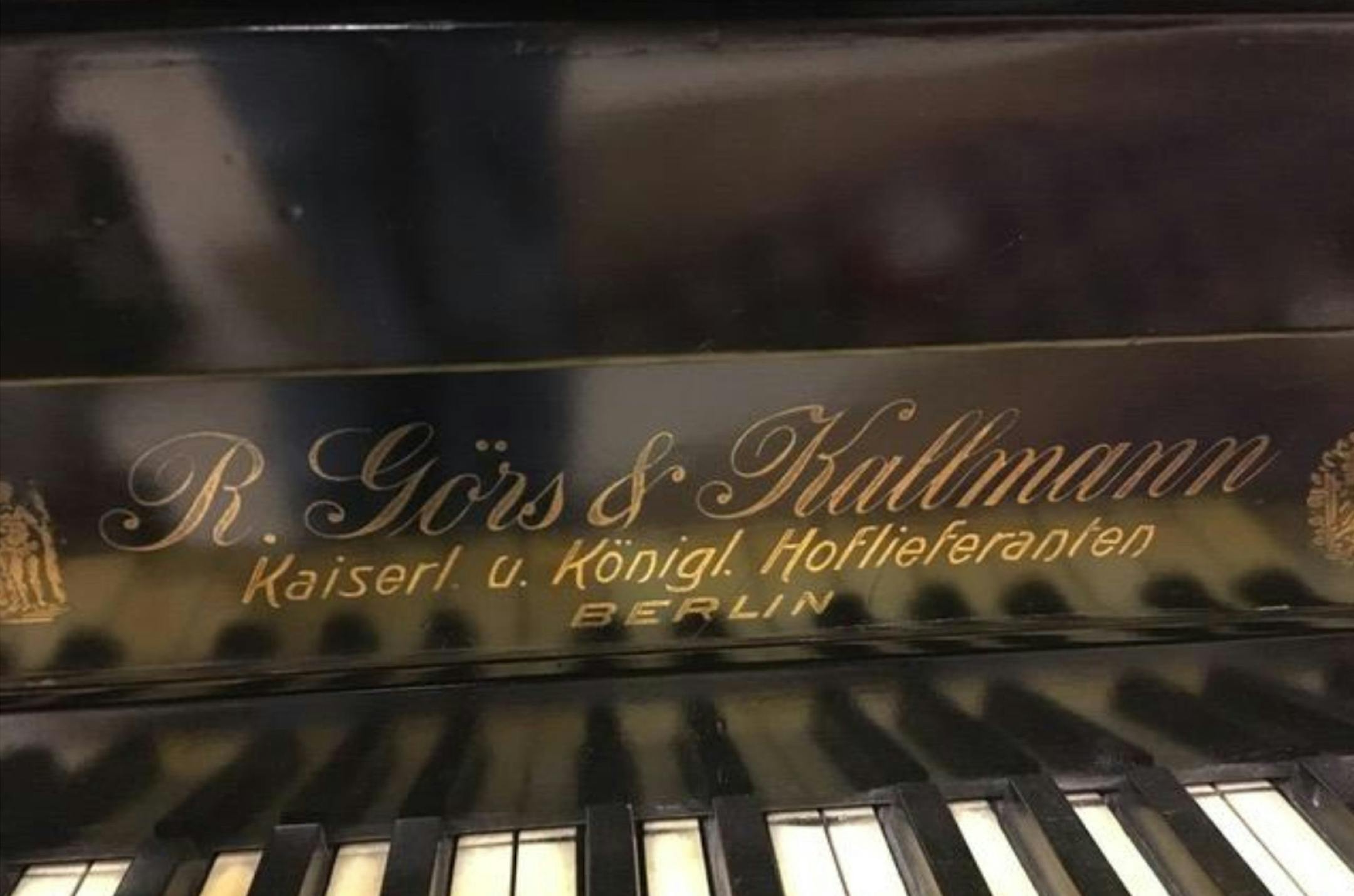 This beautiful, old German piano is by R. Gors & Kallmann. (Handout/TNS)
