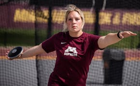 Gophers senior Shelby Frank ranks among the nation's best in the discus and hammer throw.