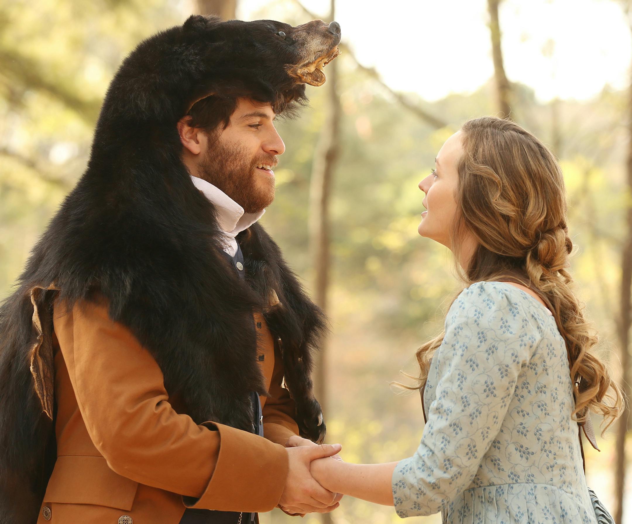 Adam Pally and Leighton Meester in "Making History."