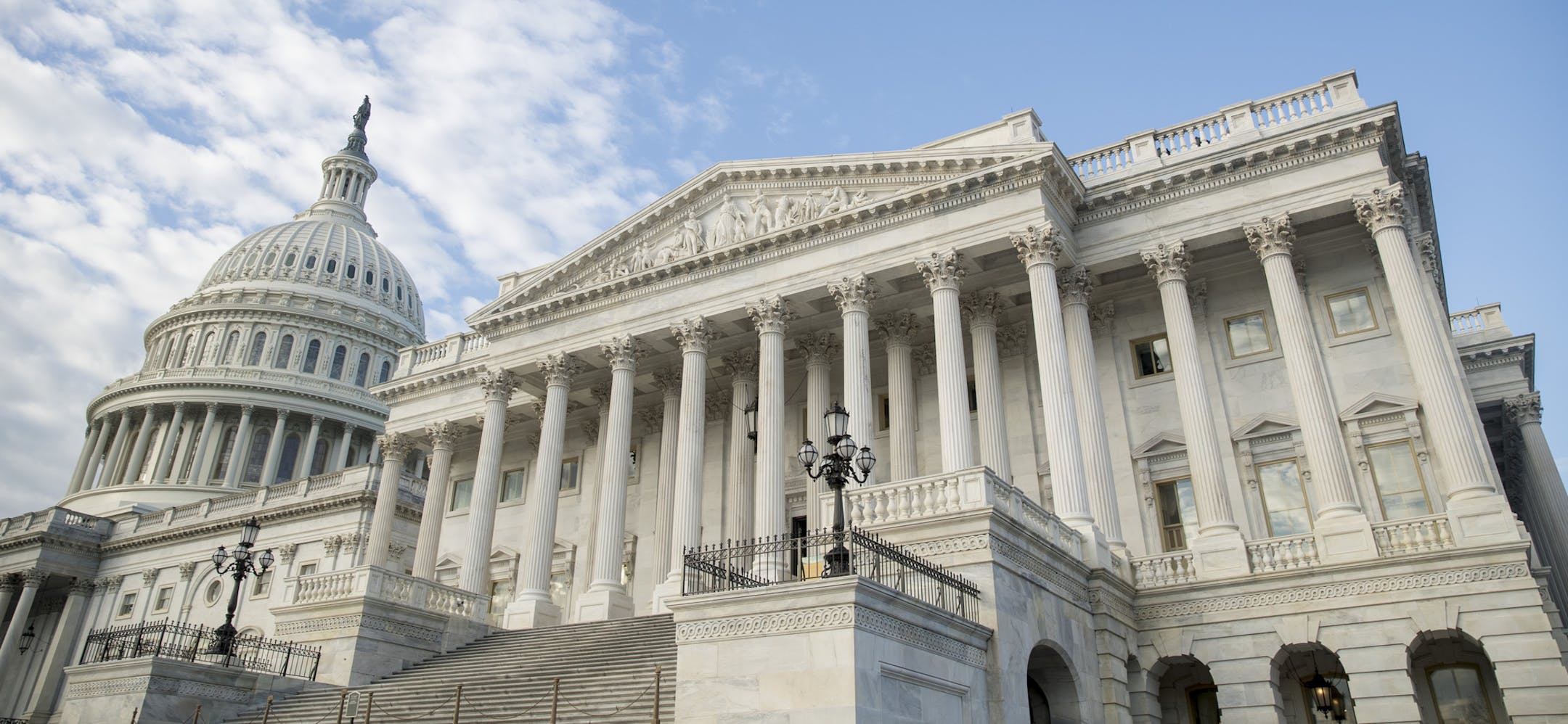 FILE- In this Tuesday, Feb. 5, 2019, file photo the Dome of the US Capitol building is visible on the morning of the State of the Union in Washington. On Thursday, Feb. 7, the Labor Department reports on the number of people who applied for unemployment benefits last week. (AP Photo/Andrew Harnik, File)