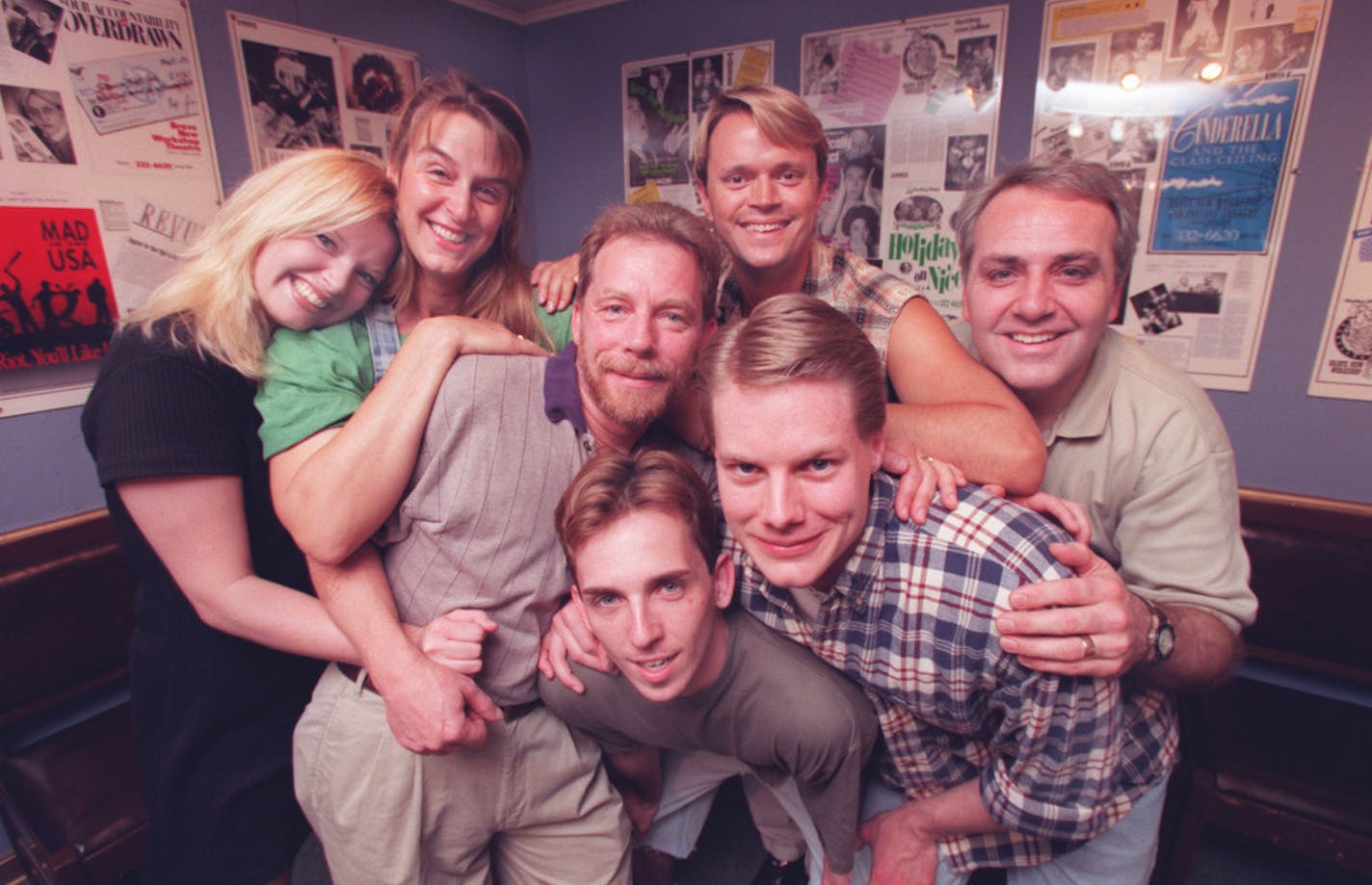 Back row: Melissa Peterman, Beth Gilleland, Dane Stauffer and Jay Reilly. Front: Mark Bergren, Joshua Will and Caleb McEwen.