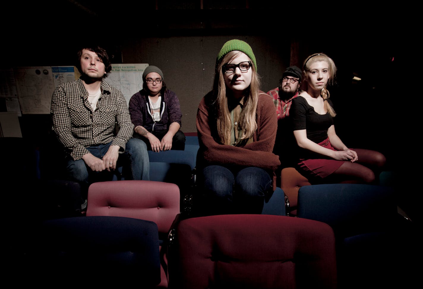 Prissy Clerks singer Clara Salyer, center, based many of her new songs on a unique guitar tuning she learned off one of her favorite bands, Land of Talk.