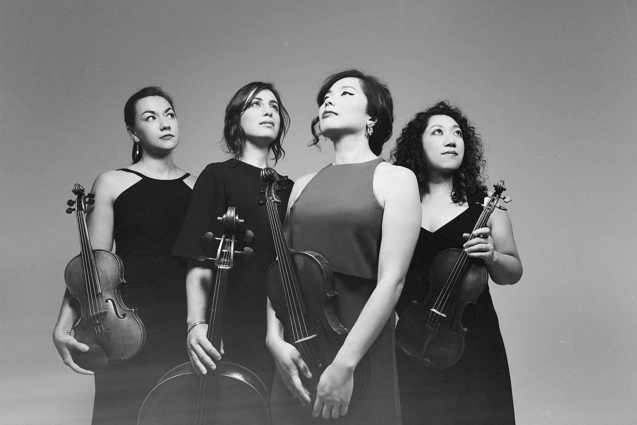 Aizuri Quartet: Ariana Kim, Karen Ouzounian, Ayane Kozasa, Mino Saegusa.