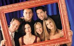 "Friends" starred, from left, Matthew Perry as Chandler Bing, Courteney Cox Arquette as Monica Geller, Matt LeBlanc as Joey Tribbiani, Lisa Kudrow as 