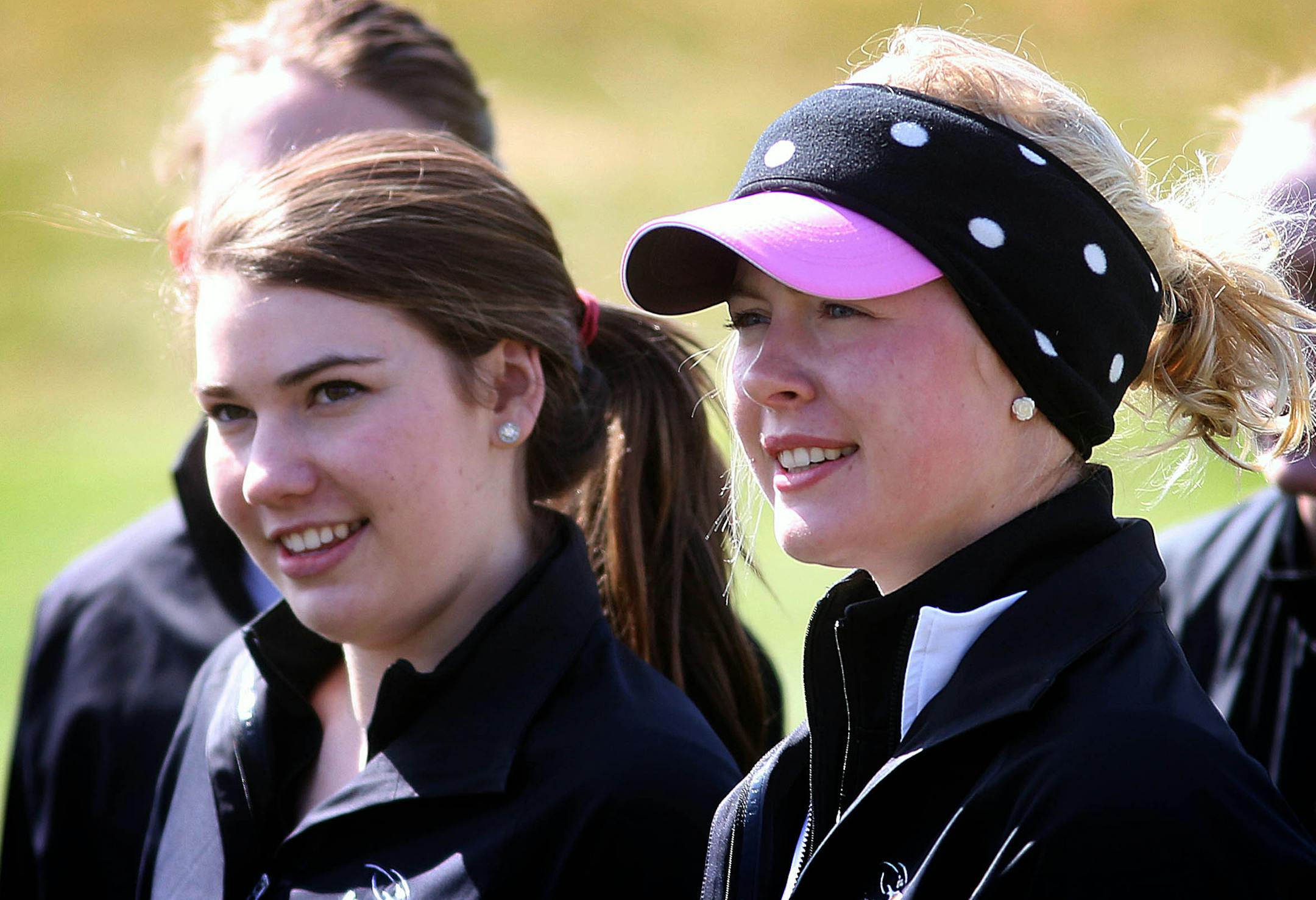East Ridge golfer, senior Molly Richardson (left) and Taylor Anderson. ] JIM GEHRZ ‚Ä¢ jgehrz@startribune.com / Woodbury, MN / April 15, 2014 / 3:45 PM / BACKGROUND INFORMATION: East Ridge girls' golfers, seniors Andriel Aimua, Molly Richardson and Taylor Anderson, practiced with the team recently in Woodbury.