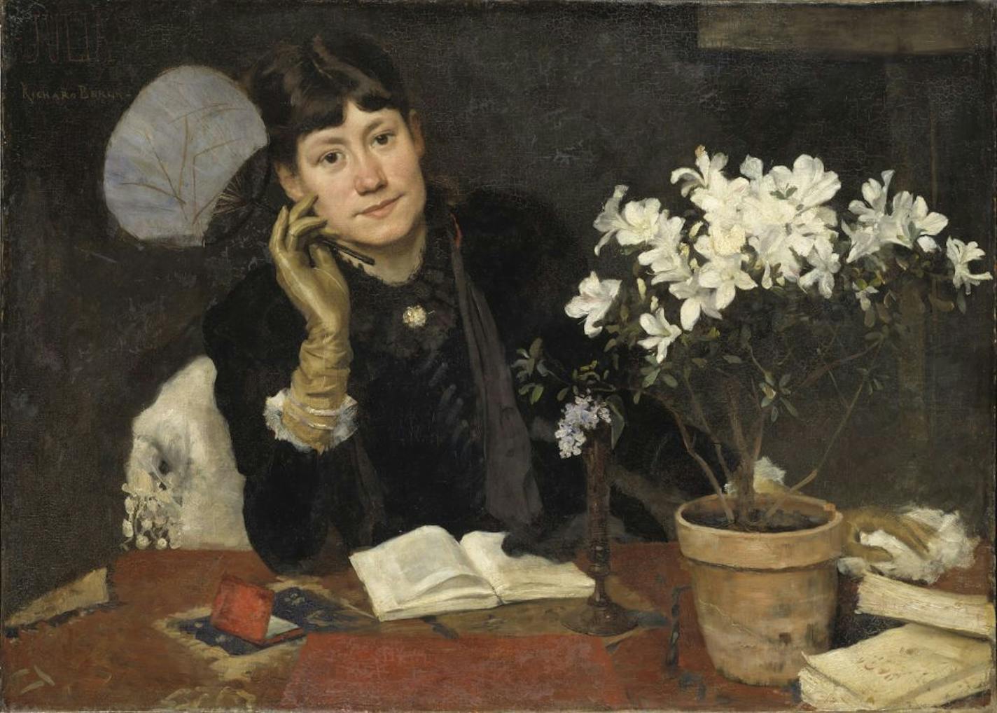 A portrait of the Swedish artist Julia Beck by Richard Bergh.