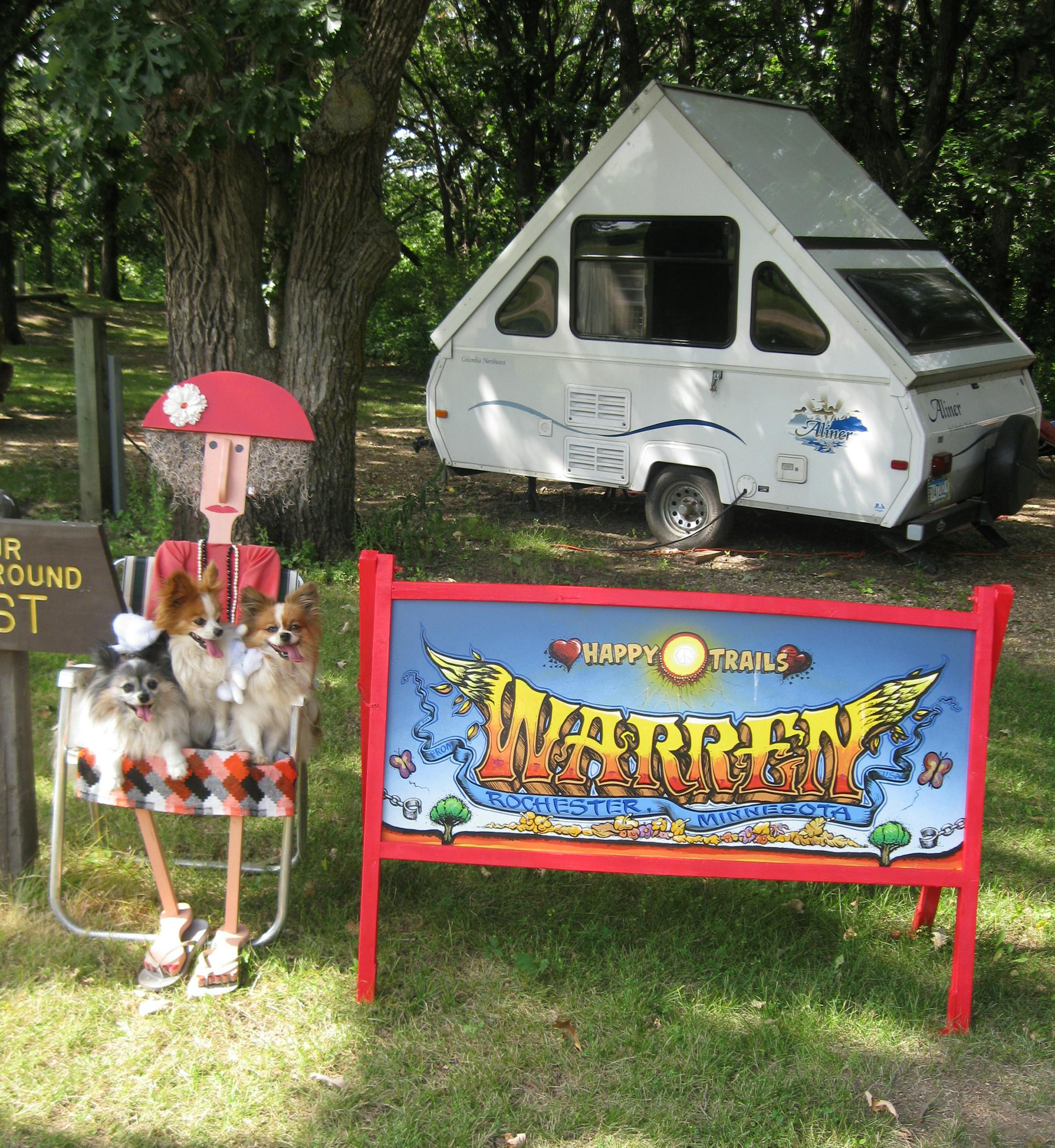 Cabin Country submission about a campground host at Kilen Woods.