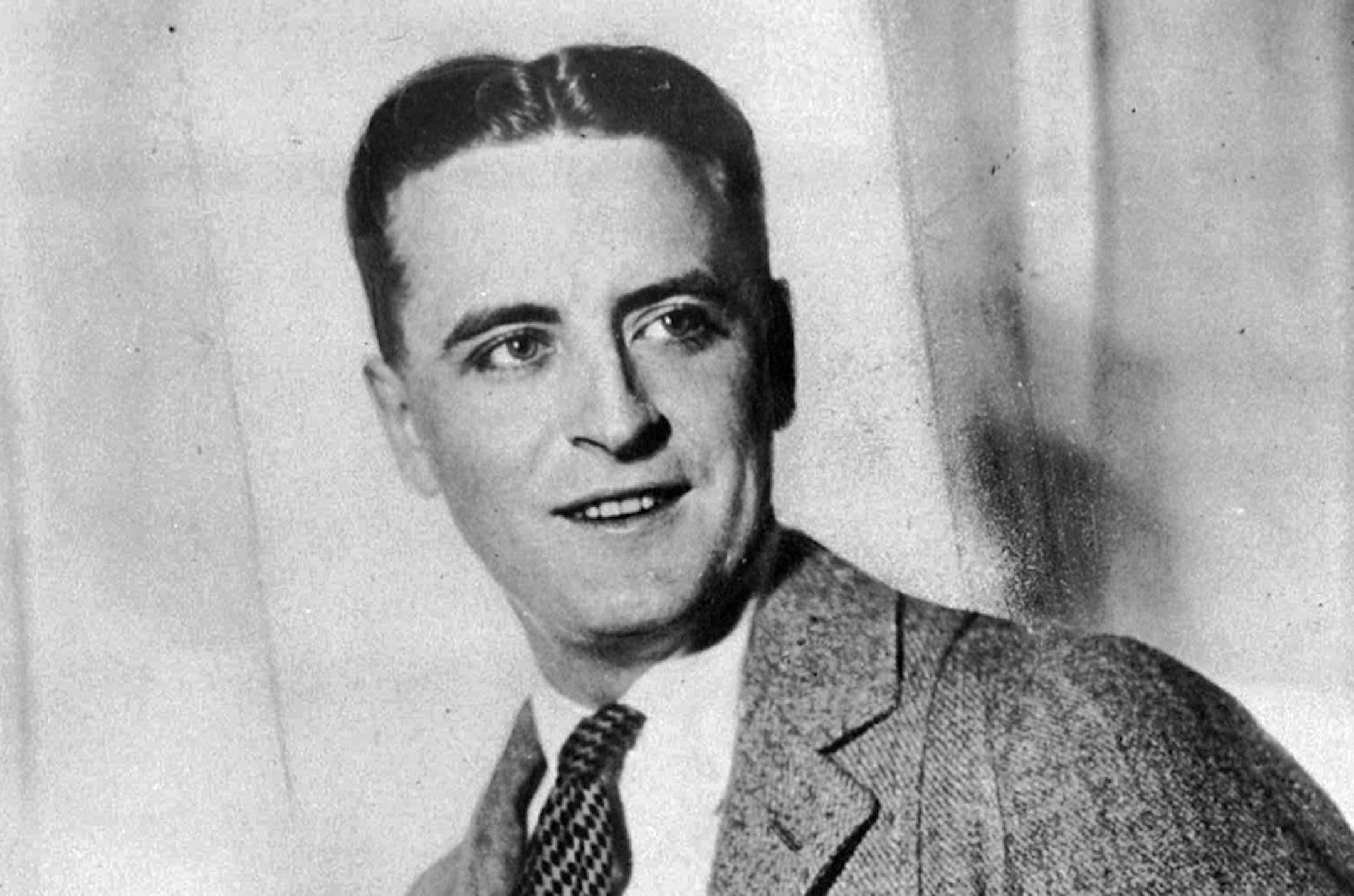 F. Scott Fitzgerald posed for a portrait in the 1920s.