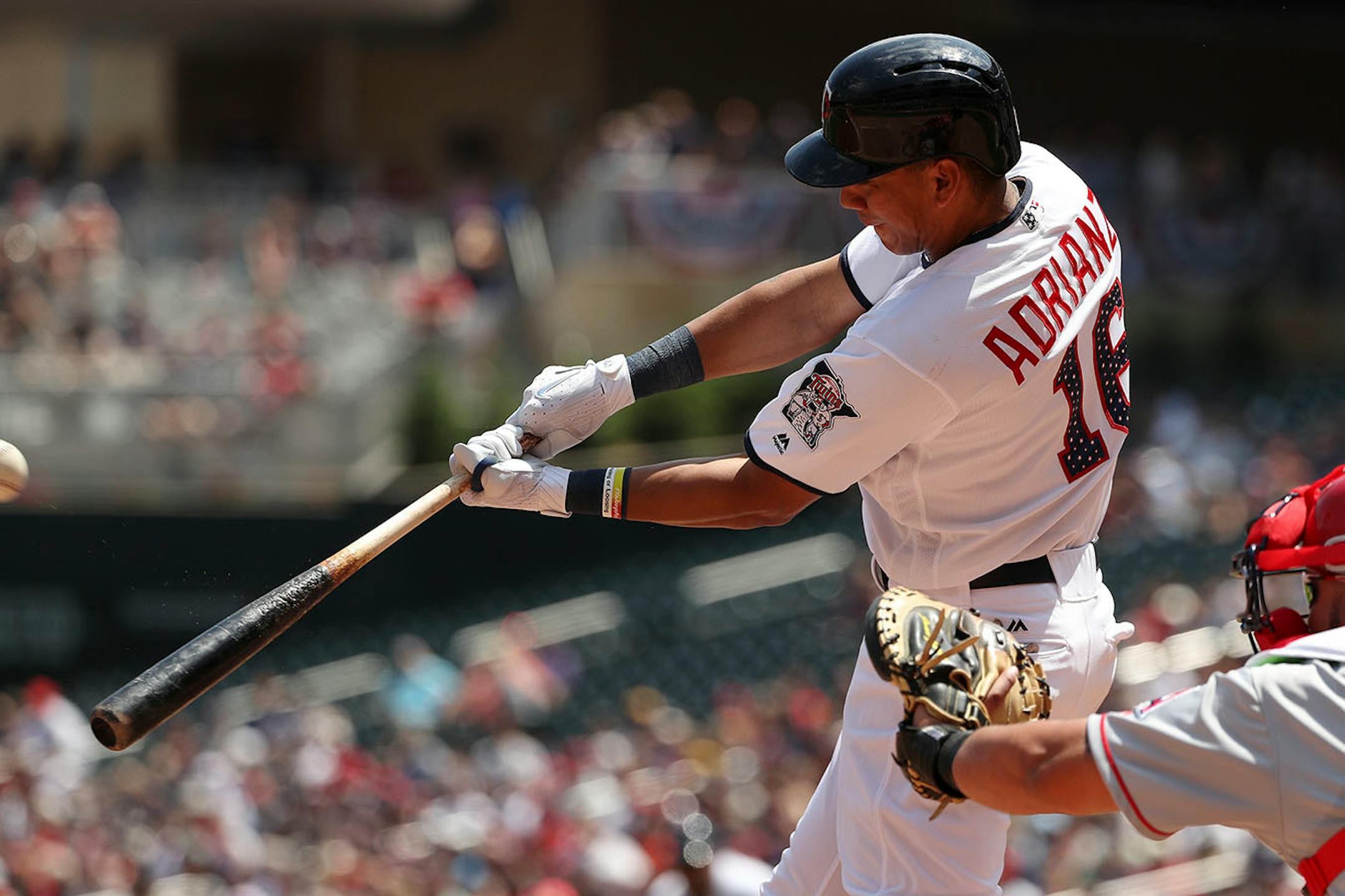 Minnesota Twins shortstop Ehire Adrianza.