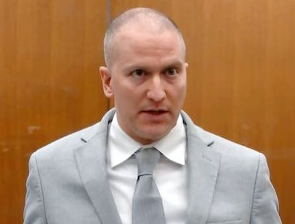 Derek Chauvin, during his criminal trial in Hennepin County District Court.