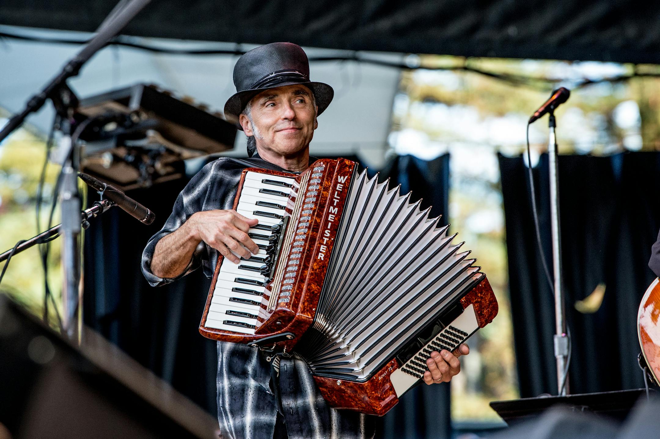 Nils Lofgren performs at the 30th Annual Bridge School Benefit Concert at the Shoreline Amphitheater on Sunday, Oct. 23, 2016, in Mountain View, Calif. (Photo by Amy Harris/Invision/AP) ORG XMIT: INVW