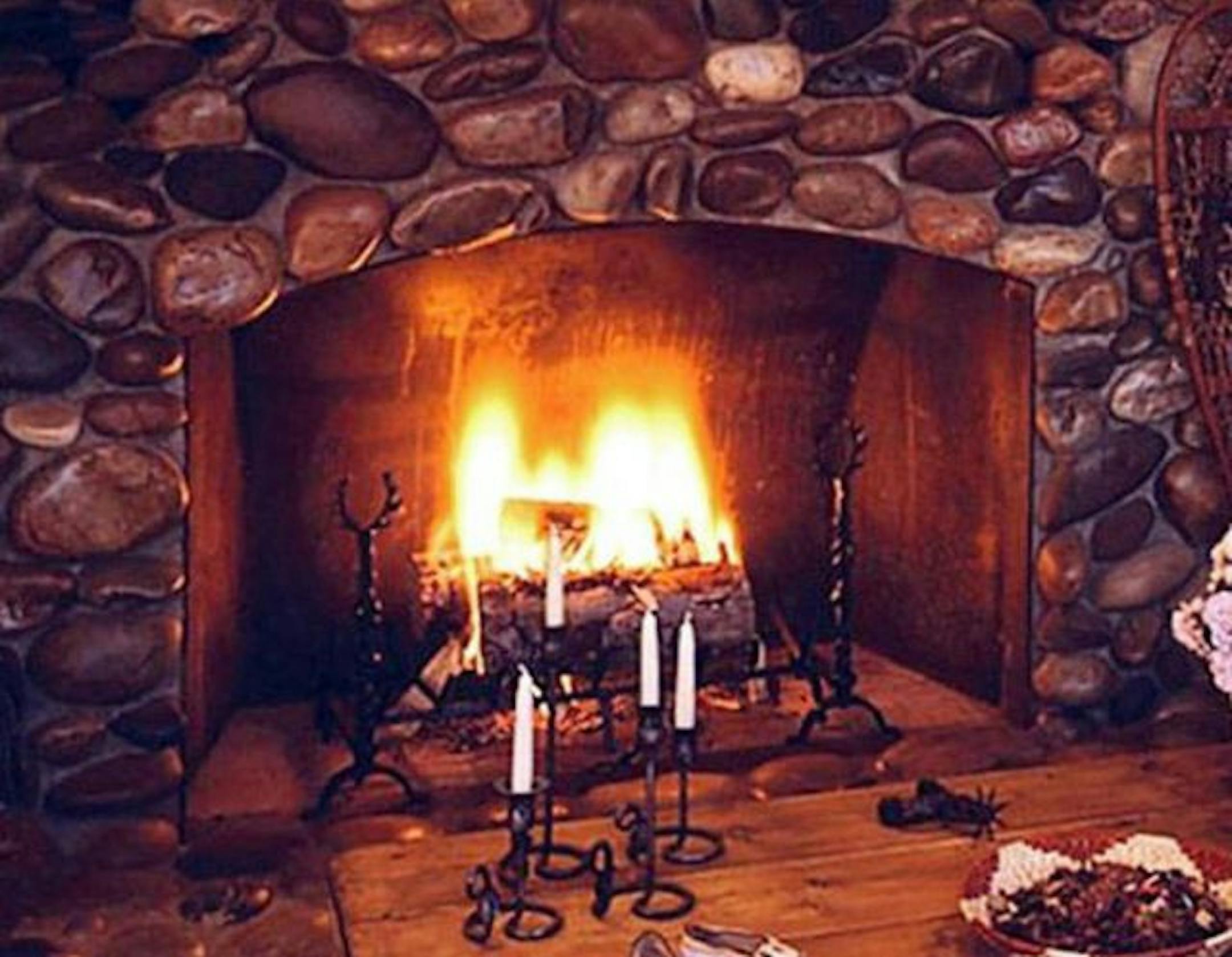 Nothing says comfort like a warm fire in the fireplace on a cold evening.