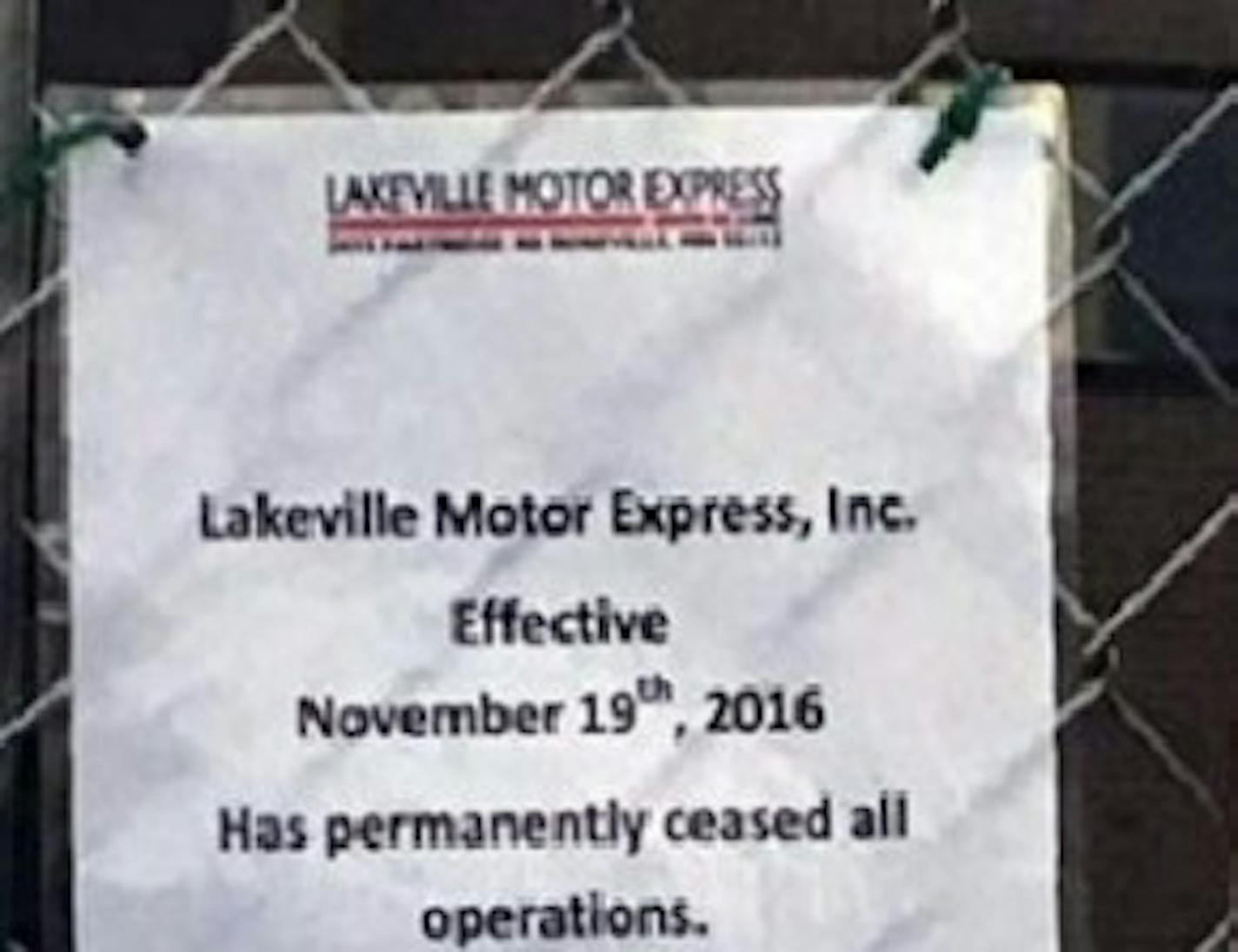 Workers locked out of Lakeville Motor Express in 2016 were wronged, according to a federal investigation. (Provided by Teamsters)