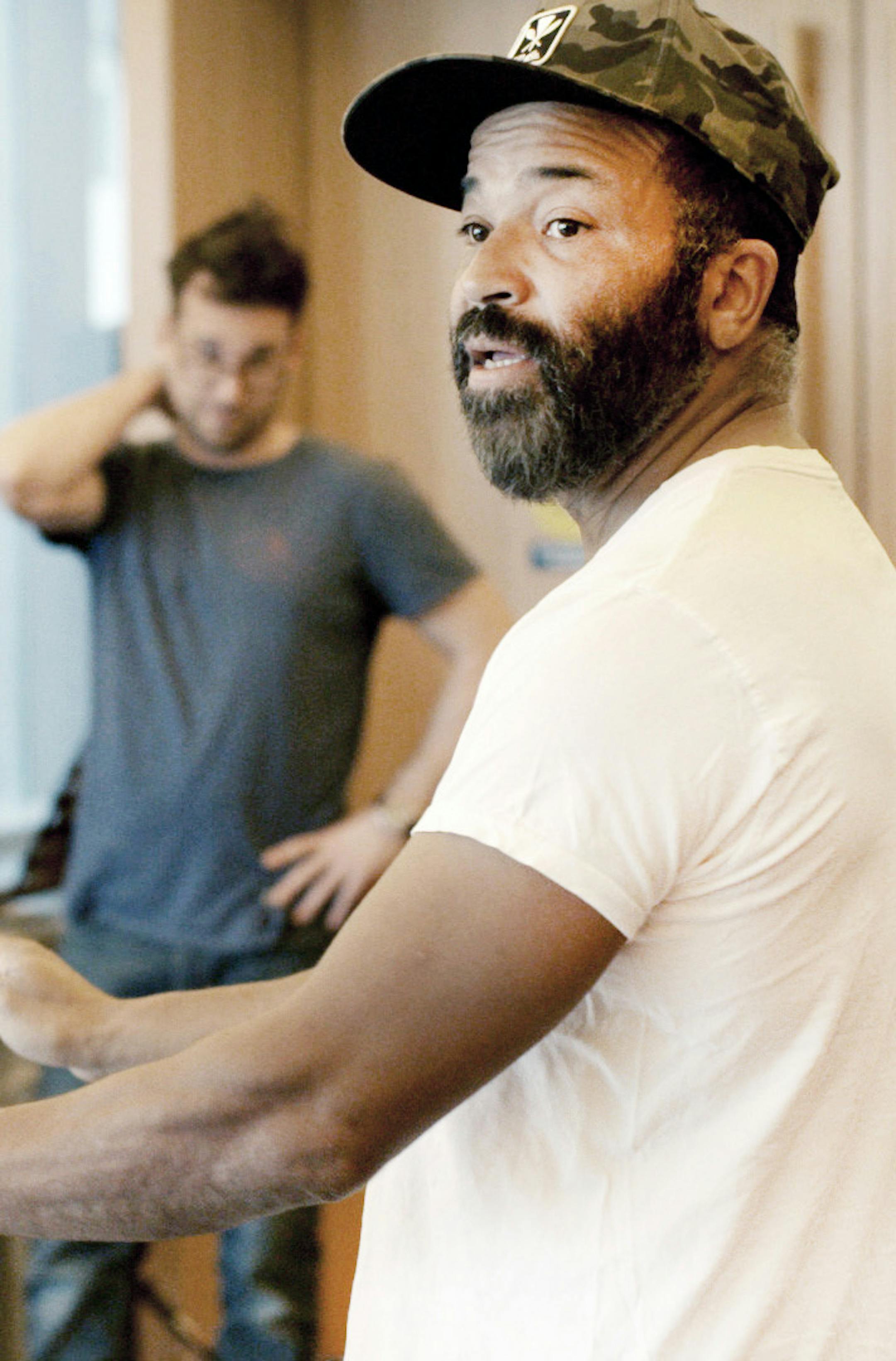 Jeffrey Wright works with war veterans in the HBO documentary "We Are Not Done Yet."
photo: Courtesy of HBO.