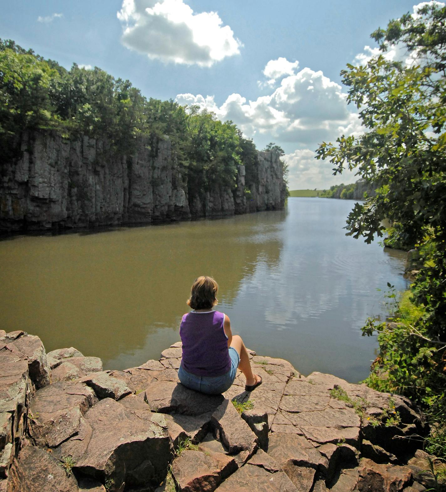 Sioux quartzite formations and Split Rock Creek cut through South Dakota's Palisades State Park, near Sioux Falls. Provided photo