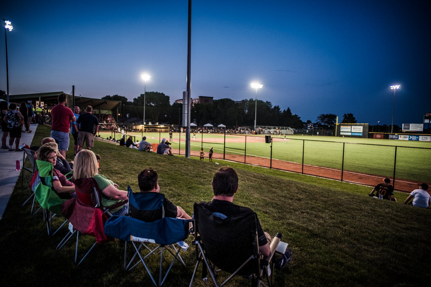 The MoonDogs look on the Willmar Stingers on a perfect night. Perks of the league include getting close to premier Division I college baseball players. ] Northwoods League, which has grown from five teams to 22 (and climbing) in this its 25th season. Mankato spent $3.1 million in public money to upgrade this ballpark. Richard Tsong-Taatarii•rtsongtaatarii@startribune.com