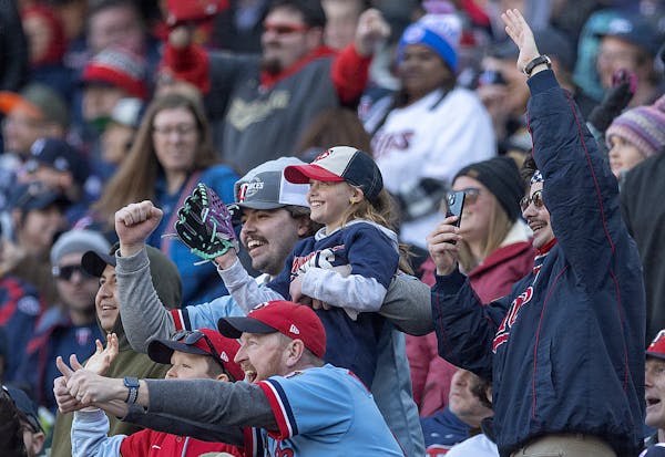Fans enjoyed Opening Day at Target Field as the Twins faced Houston on Friday.