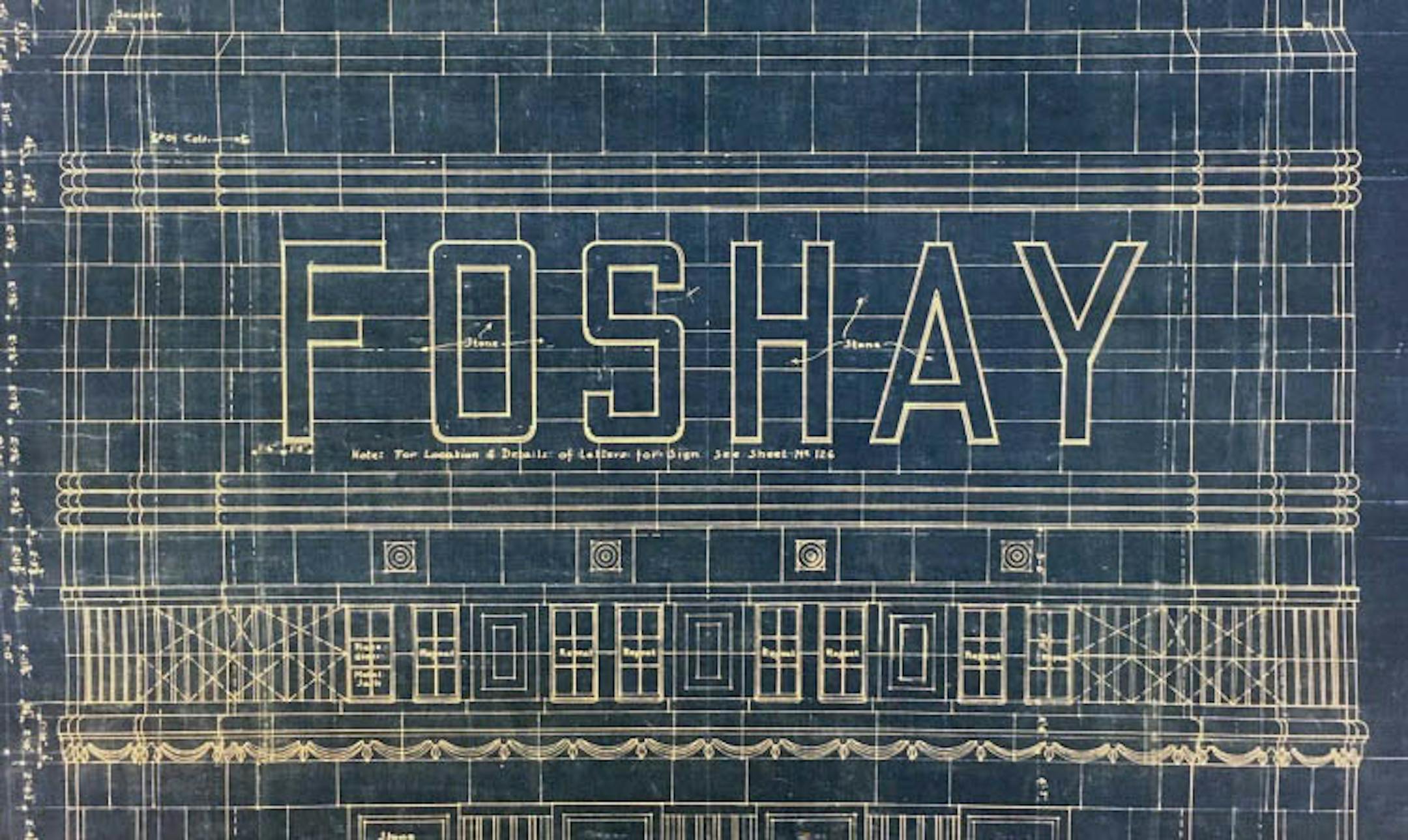 Blueprint of the Foshay Tower.