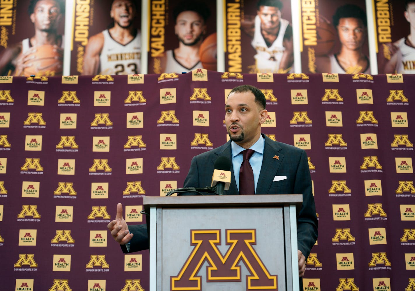 The new Gophers men's basketball coach Ben Johnson