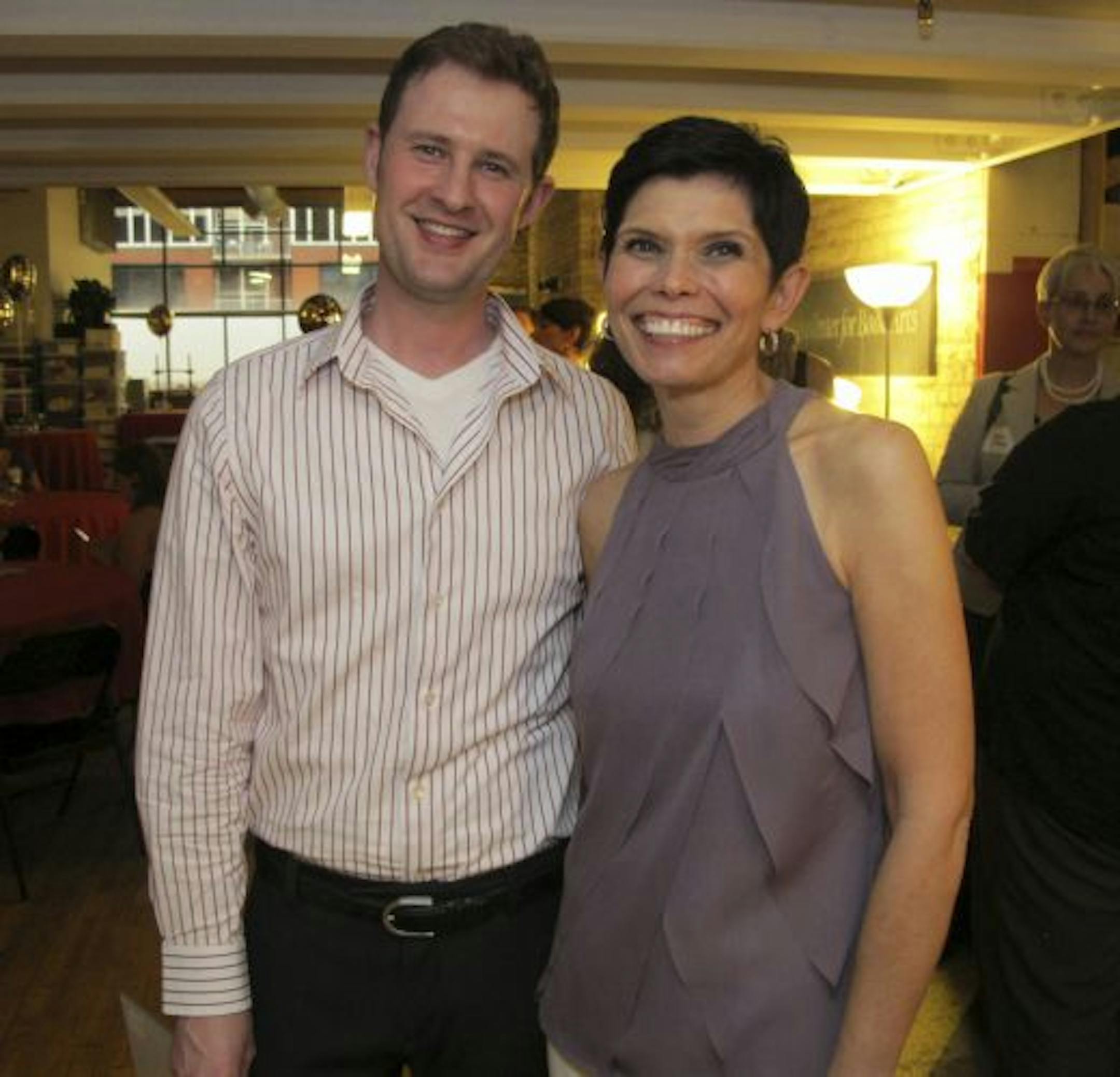 Aaron Kunkel and Julie Sirek, an MCBA Collegiate Fellow