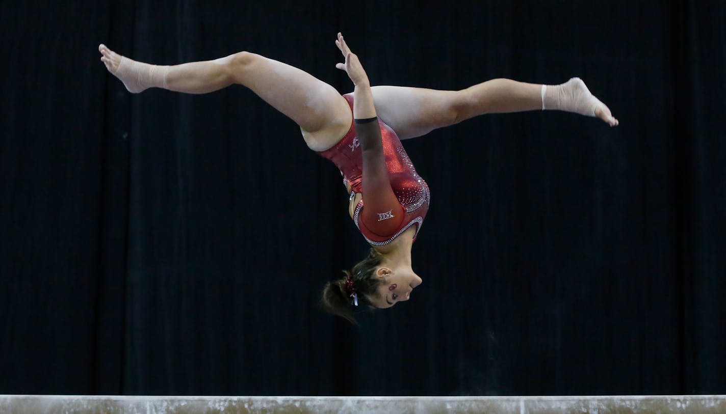 Oklahoma gymnast Maggie Nichols, of Little Canada.