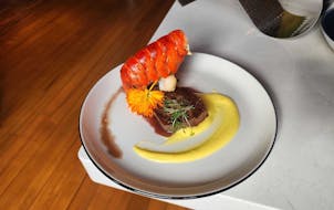 Lobster and wagyu surf and turf is available courtside and in the Chairman Clubs during the first two Timberwolves playoff games.