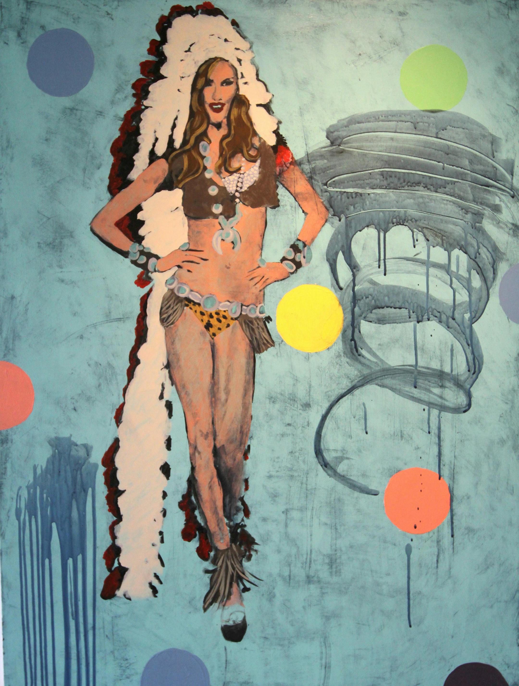 In-Appropriate #3, by Frank Buffalo Hyde. Review of "Make it POP," at the All My Relations Gallery, featuring paintings, graphics, some jewelry by 12 native artists from around country. Bruce Bisping/Star Tribune bbisping@startribune.com