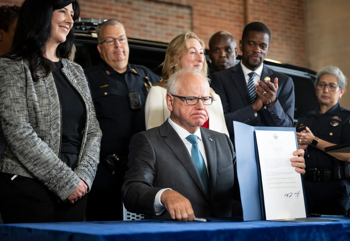 Minnesota Gov. Walz, St. Paul Mayor Carter, legislators and police highlight new gun safety laws - Vimarsana News