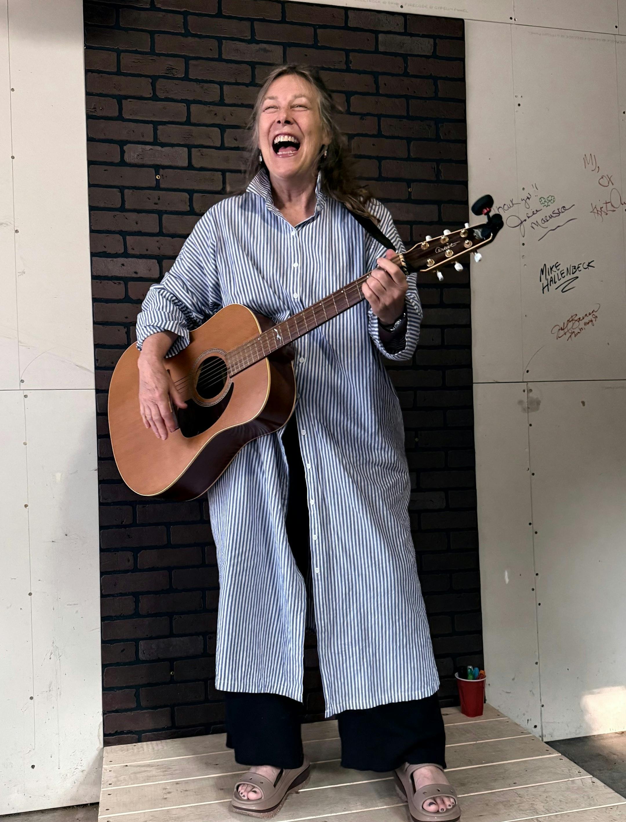Singer, writer and St. Paul poet laureate Leslie Ball rocks the Garage for the Performing Arts.