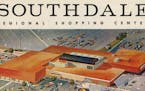 Southdale shopping center brochure from "Suburbia" exhibit at Minnesota History Center.