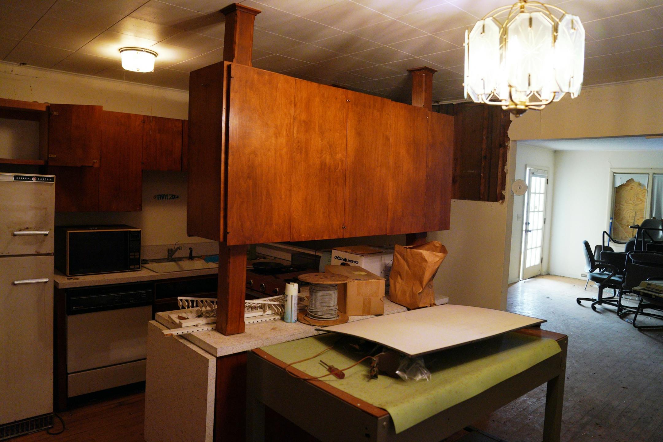 A view of the kitchen area in the 1902 Section Foreman House, a possible candidate for the National Register of Historic Places where the railroad foreman used to live, Thursday in Wayzata.