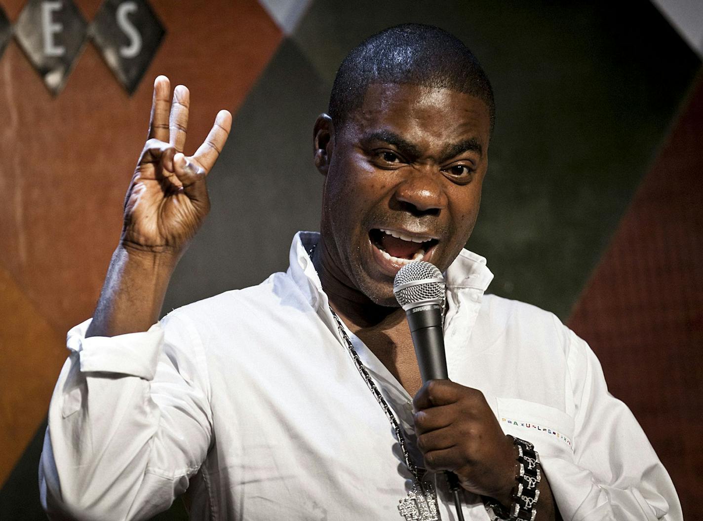 Tracy Morgan performs at Carolines, the Times Square comedy club, in New York, June 25, 2011. At Carolines on Saturday night, Morgan mostly avoided the controversy about his anti-gay remarks for which he was condemned for at a Nashville, Tenn., appearance. (Chad Batka/The New York Times)