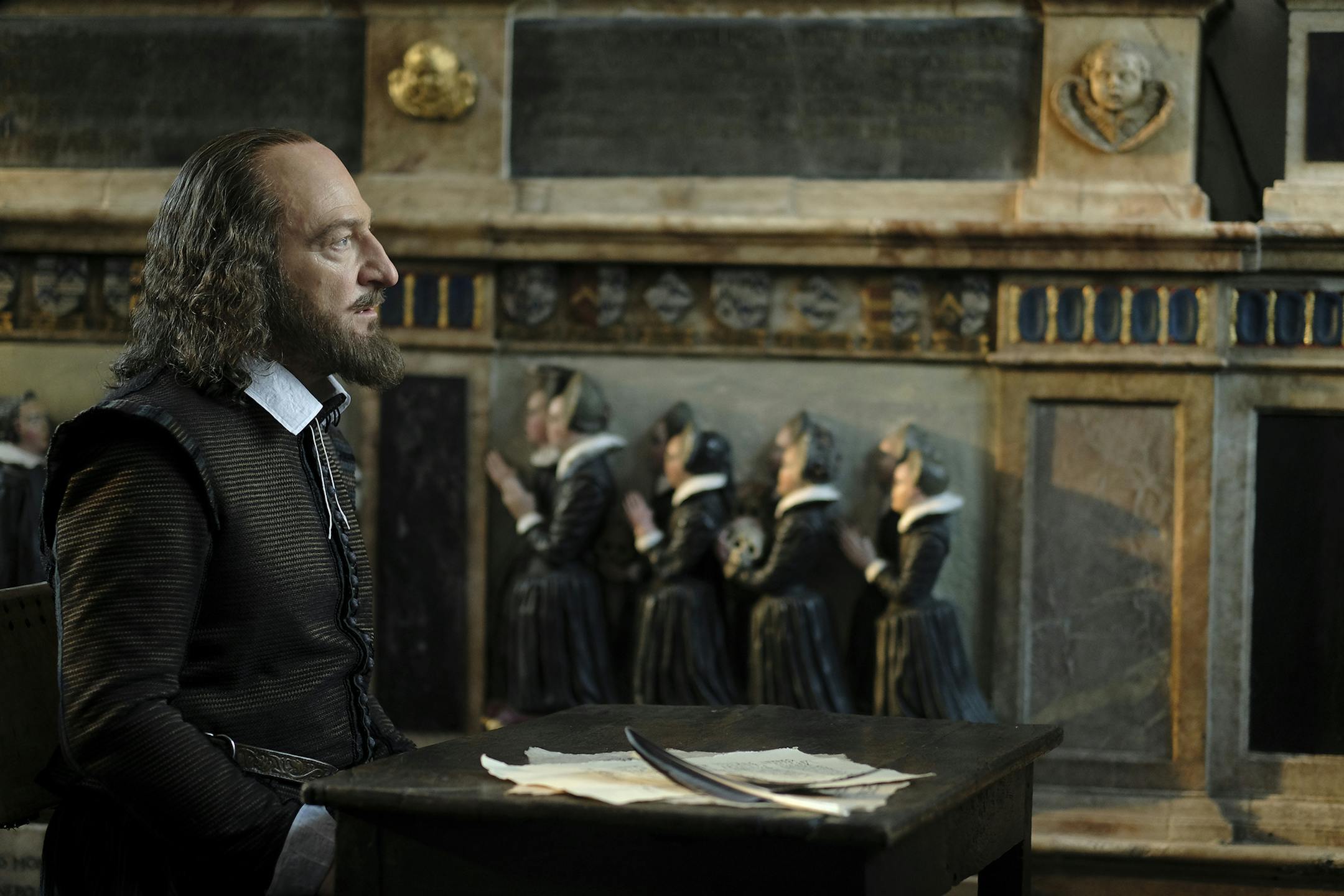 Kenneth Branagh as William Shakespeare in "All Is True." Photo by Robert Youngson/Sony Pictures Classics