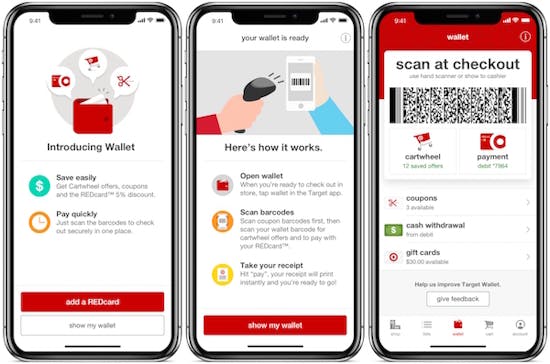 Target rolls out mobile wallet to its app