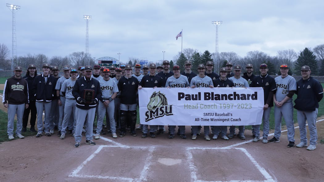 Paul Blanchard played football as a punter for the Gophers and served as athletic director at Normandale Community College before landing as baseball coach at Southwest Minnesota State for nearly three decades.
