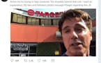 Actor John Barrowman said outside a Target in Los Angeles that he could buy some clothes for a homeless man.
