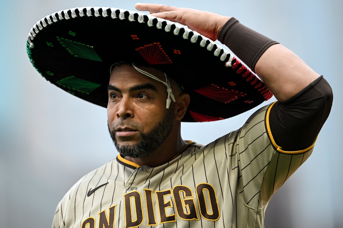 Padres designated hitter Nelson Cruz, wearing a sombrero before playing his former team at Target Field on Tuesday, brought plenty of power and personality to the Twins during his two-and-a-half-years with the club.