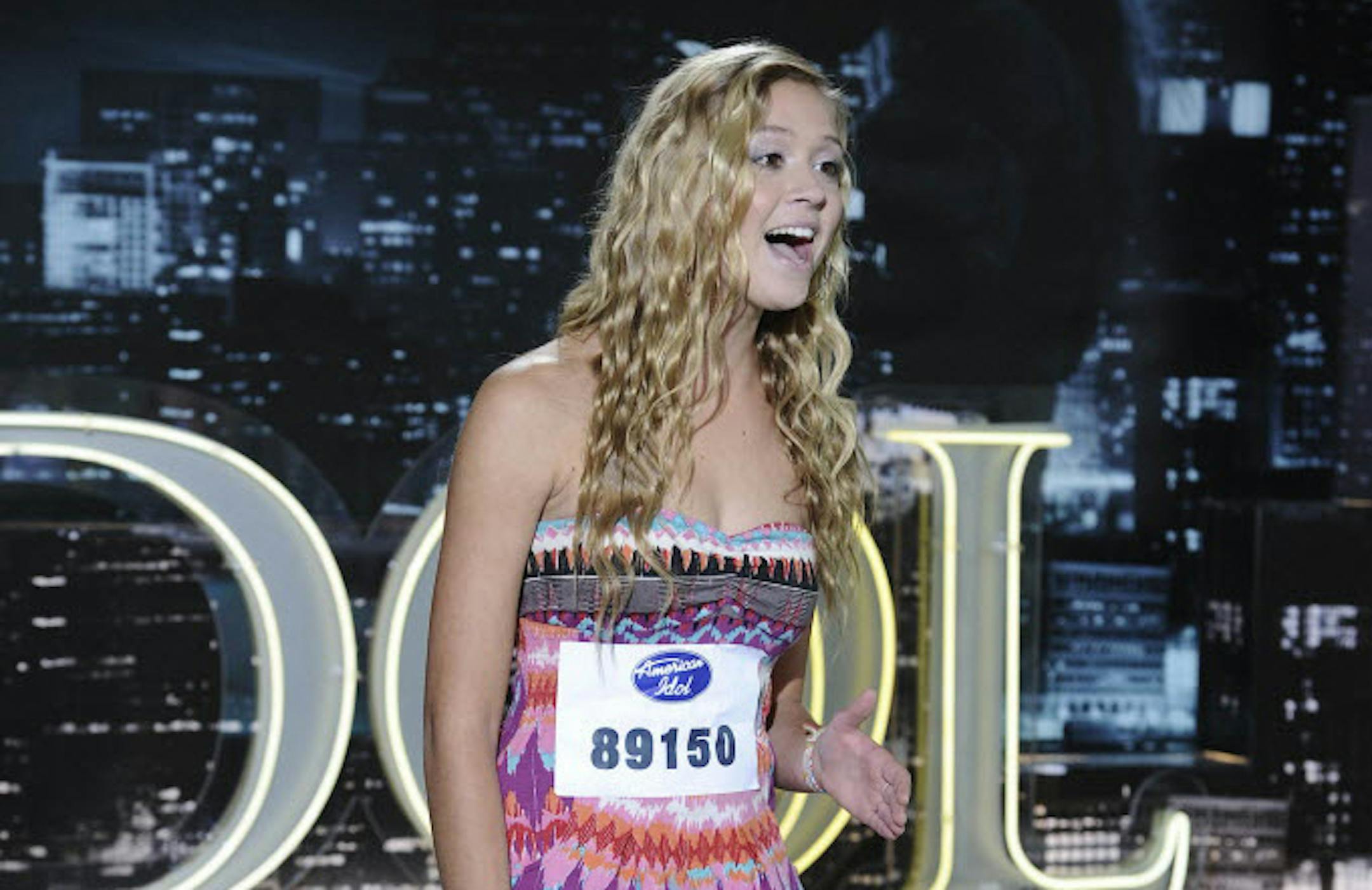 North Mankato's Shelby Tweten auditioning for "American Idol" in 2012.